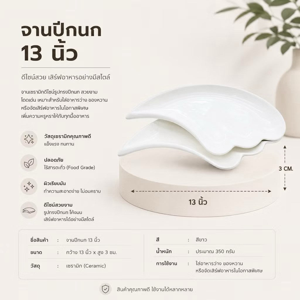 จานปีกนก