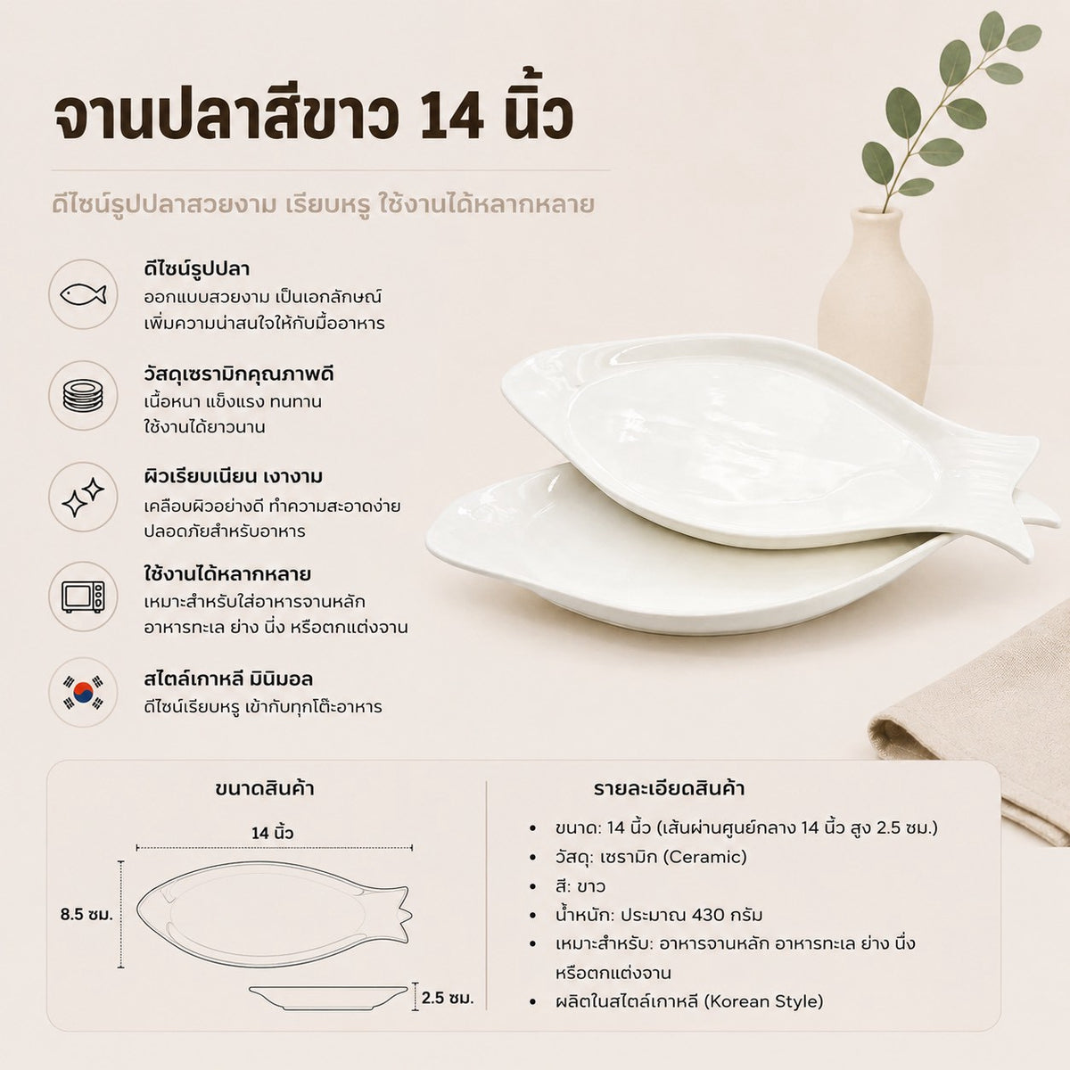 จานปลา